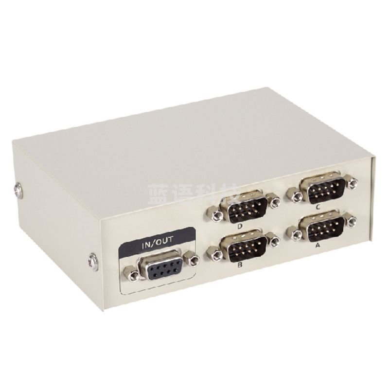 迈拓维矩MT-232-4 RS232串口切换器一分四进一出COM口4进1出9针共享器