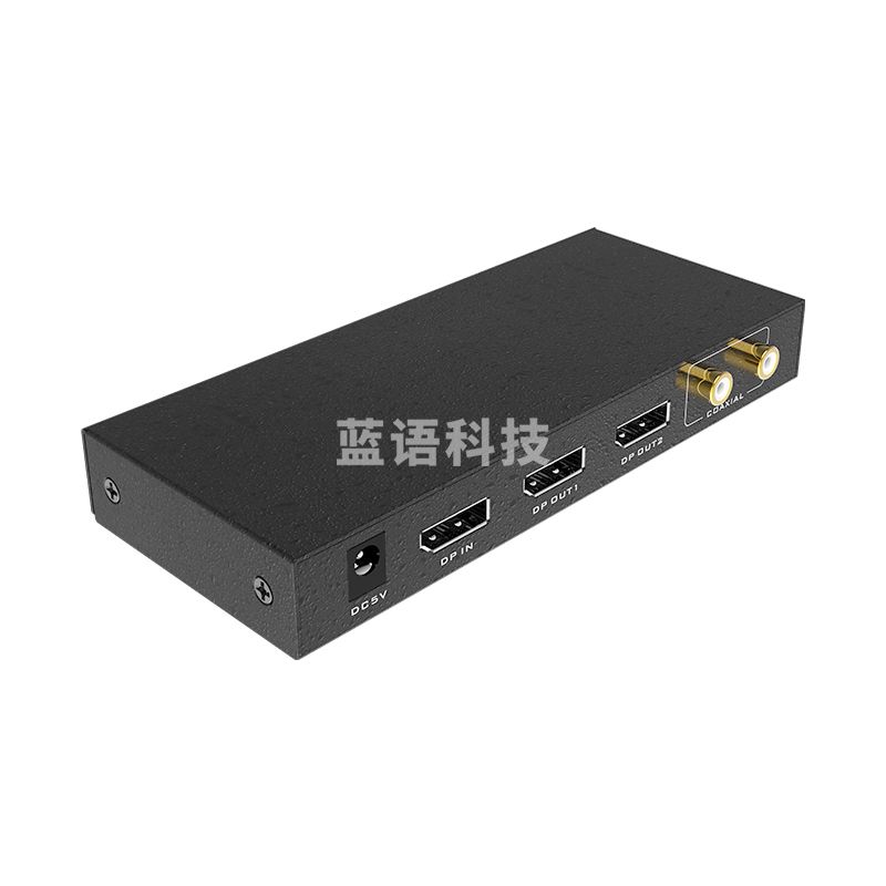 迈拓维矩 DP分配器 DisplayPort分屏器高清4K@60Hz带独立音频 1进2出 MT-DP102