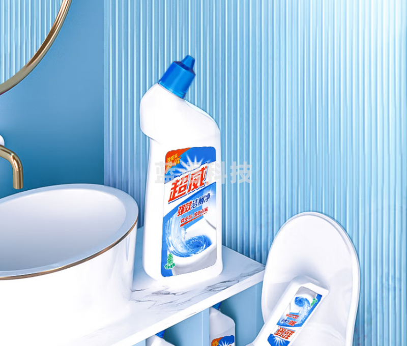 超威 强效洁厕灵马桶清洁剂洁厕液厕所清洁厕宝500g*4瓶