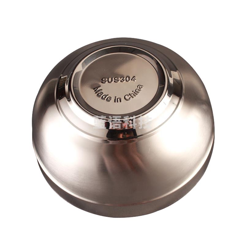 卡质（（KAZHI）） 304不锈钢 酒店食堂用品 16CM不锈钢双层碗 饭菜汤面碗  隔热保温不烫手