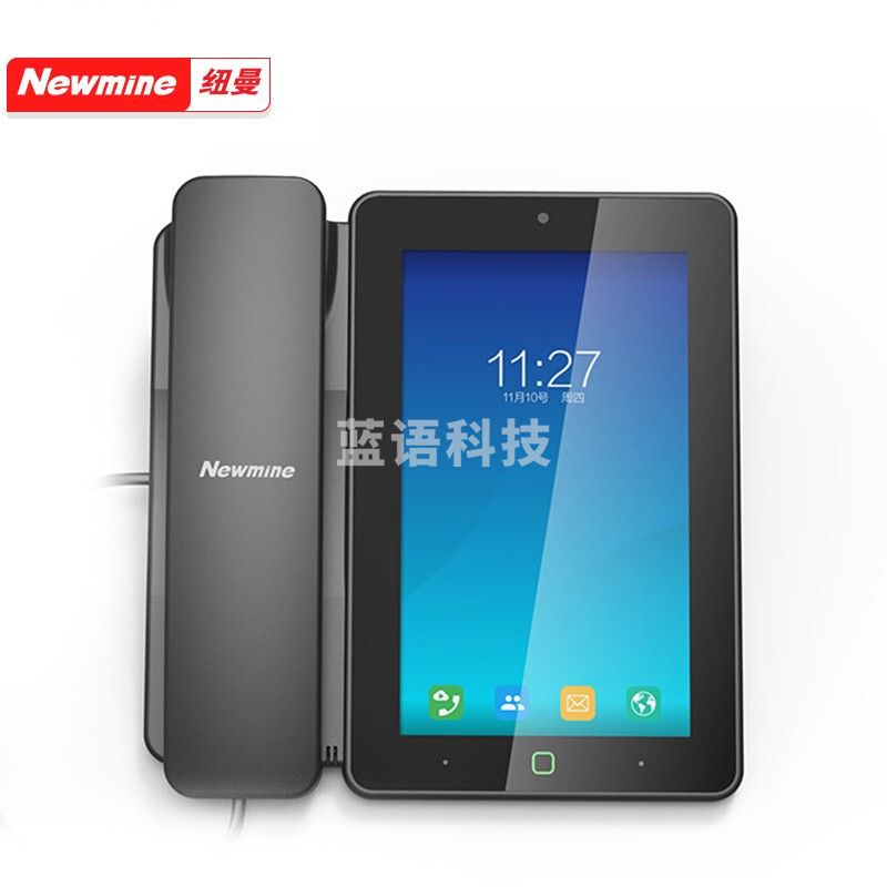 纽曼（Newmine） HL2008TSD-9084（R） 高配版 IP录音电话机 智能触屏网络视频同步通讯录对讲电话