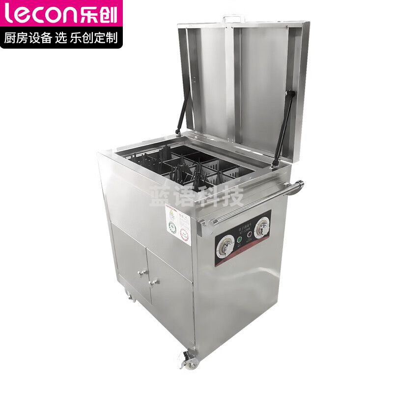 乐创（lecon）筷子消毒机商用筷子消毒烘干一体机紫外线不锈钢立式箱体热风循环筷子消毒车220V LC-1200K