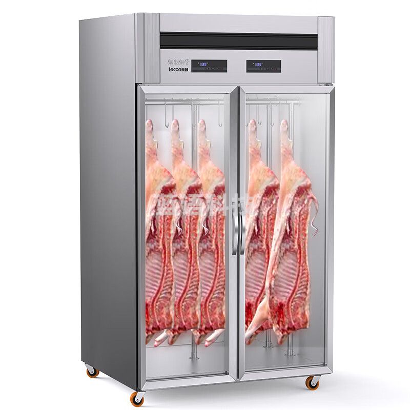 乐创（lecon）挂肉柜商用鲜肉保鲜柜展示柜冷藏排酸柜立式猪牛羊肉柜冷鲜柜 2000L豪华双门 LC-MD15H