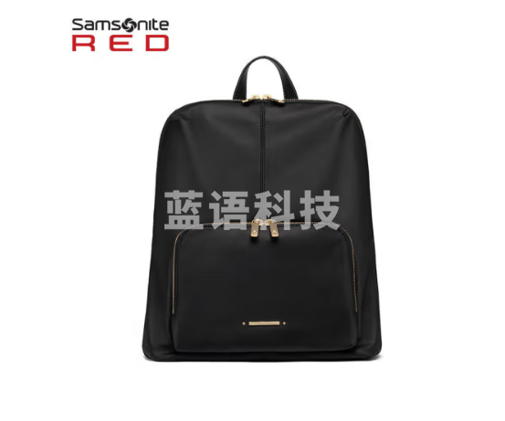 新秀丽（Samsonite）双肩包电脑包13英寸女士书包休闲旅行通勤背包时尚大学生黑色QF6