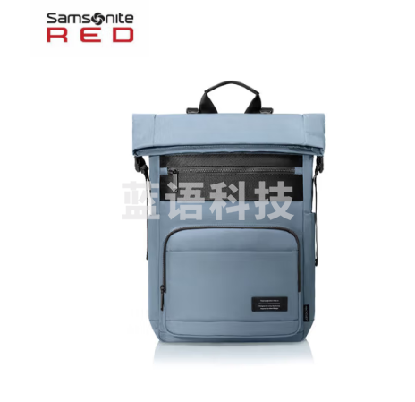 Samsonite电脑包双肩背包15.6英寸男女书包旅行包 蓝色QE7
