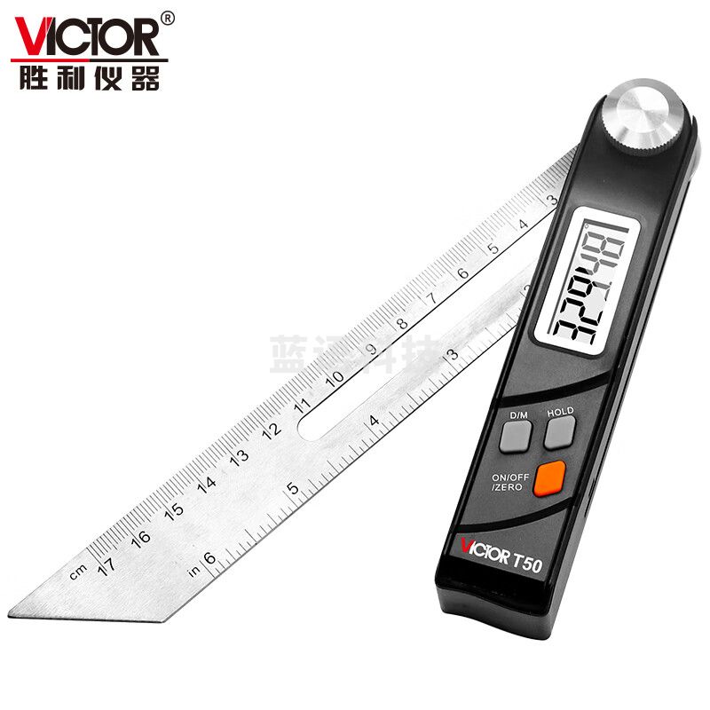胜利仪器（VICTOR）数显滑动T型角度尺平衡尺 角度长度高精准测量 VCT50