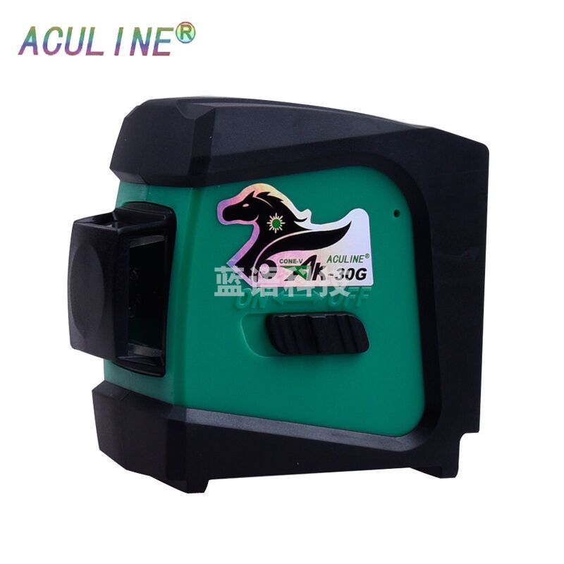 福骏1D绿光水平仪泥墙仪360°绿光贴墙仪AK30G自动安平四线蓝光水平仪 绿光贴墙仪AK-30G标配送旋转底座