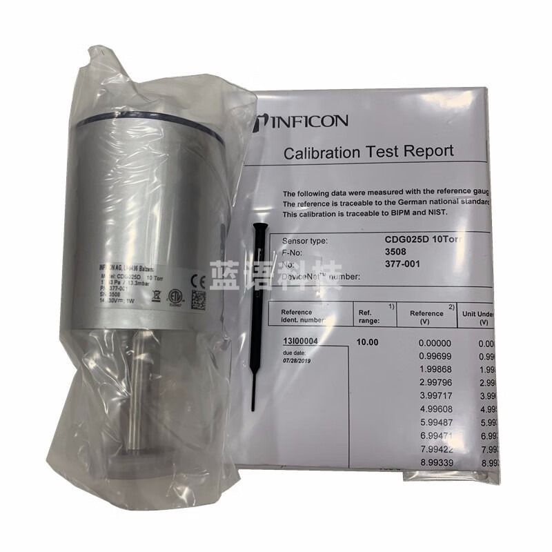 INFICON 英福康CDG025D高精度真空计 电容膜片真空计0.005-10torr微型压力计