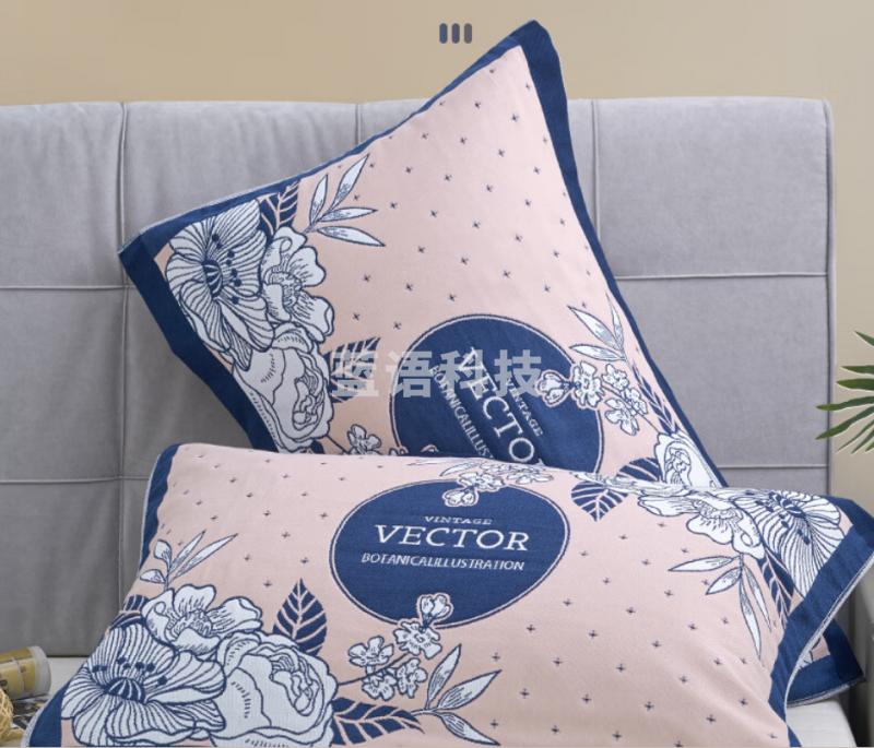 新亚 枕巾 纯棉10层纱布枕巾1对装 53×80cm（对）