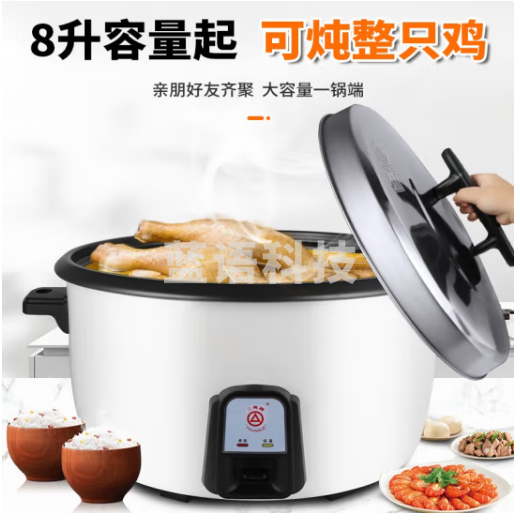 三角牌（Triangle） 大电饭煲 8升丨8-15人用