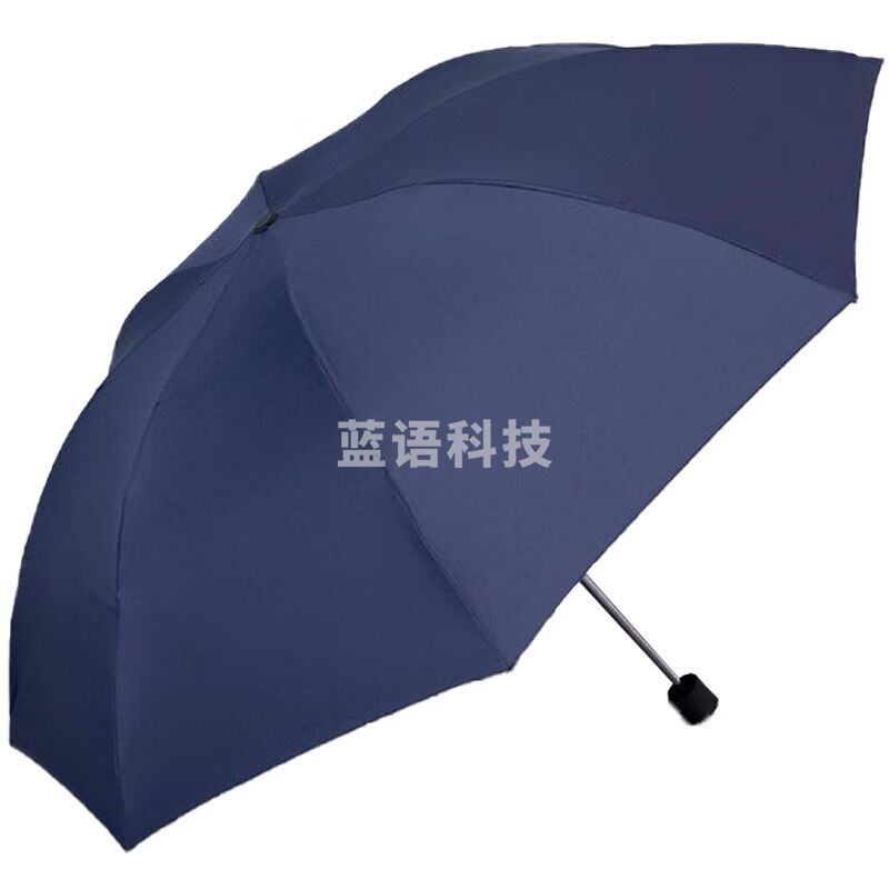 天堂伞男女通用钢骨八骨加大商务三折伞33642E藏青色