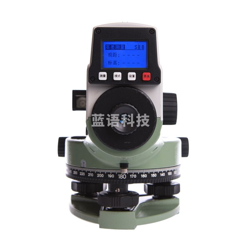 RUNEG 欧波电子水准仪DS101数字水准仪直接显示高程和距离读数测量仪器 DS101标配+5米条码尺