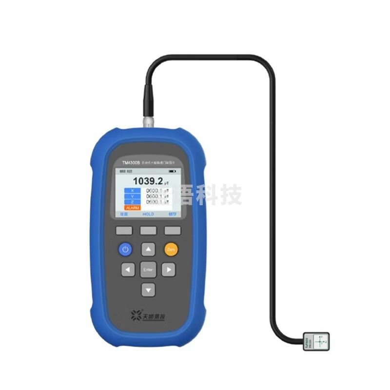 TUNKIA手持式三轴磁通门磁强计TM4300B高斯计 特斯拉计 残磁计弱磁仪 2%精度 量程0-100μT