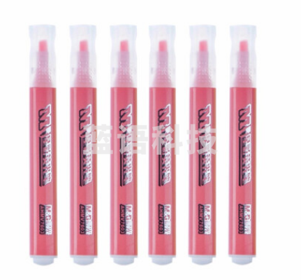 晨光AHMV7603星彩荧光笔（12支/盒）（红色）