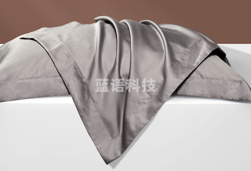 富安娜家纺枕套 抗菌纯棉枕头套 60支长绒棉枕套一对装 抗菌全棉枕巾床品  菲拉·爵士灰 74*48cm