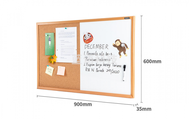 得力8753组合板600*900mm(黄色)