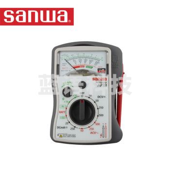 三和sanwa 指针万用表 AP33防震口袋表交直流电压直流电流测量电池检查镜面刻度
