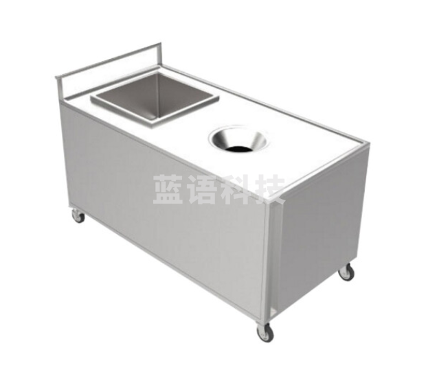 舒弗 不锈钢收残车 厨余垃圾收集 食堂泔水移动收纳车 收餐车 一台价 大号 1500*750*950mm