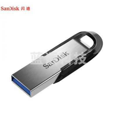 闪迪(SanDisk)64GB USB3.0 U盘 CZ73酷铄 银色 读速150MB/s 金属外壳