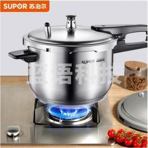 苏泊尔 SUPOR YW243FB1 高压锅 7L 燃气压力锅 304不锈钢高压锅 24cm