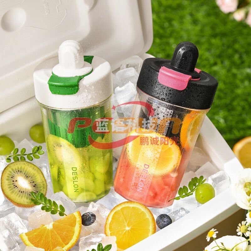 7月上新德世朗冰川系列双饮花茶杯10402DBCB-450 黑色 450ml