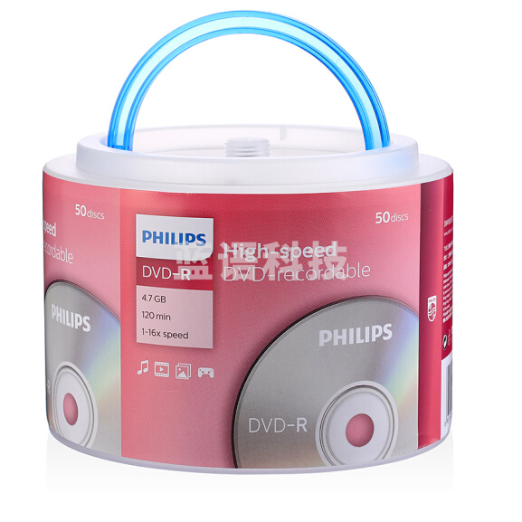 飞利浦 DVD-R光盘刻录盘16速4.7G(50片装))新老包装随机发货