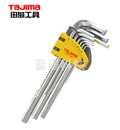 田岛(TAJIMA)精密强力平头内六角扳手标准9件套 1304-1571