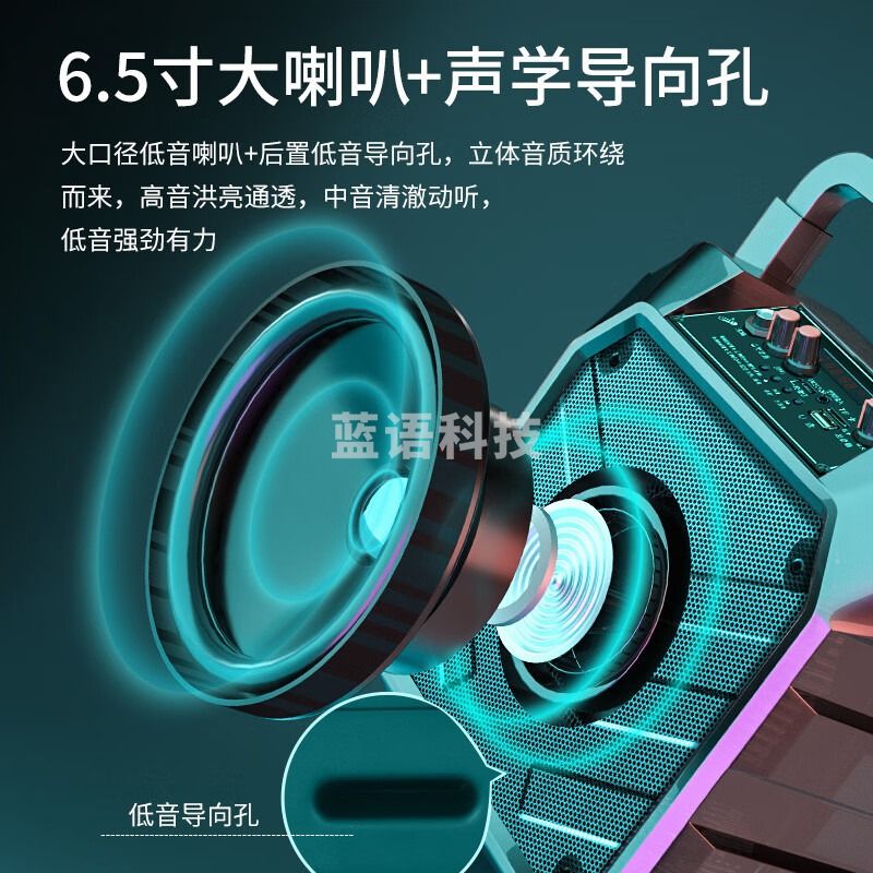 先科A30无线蓝牙音箱户外大音量广场舞音响小型家用收音机手提便携式带麦克风地摊摆摊喇叭升级版