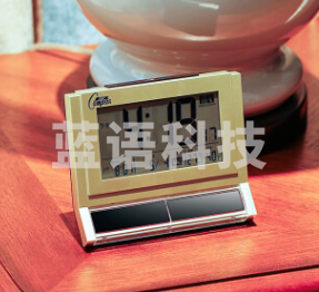 康巴丝（Compas） 智能电波闹钟太阳能闹钟贪睡懒人闹钟夜光SZZD-2192S 香槟金