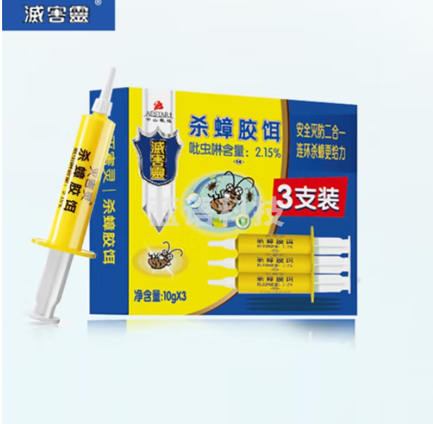 灭害灵 蟑螂药 虫剂 螂胶饵驱蟑螂捕捉器 药粉贴 10g*3 100012587488