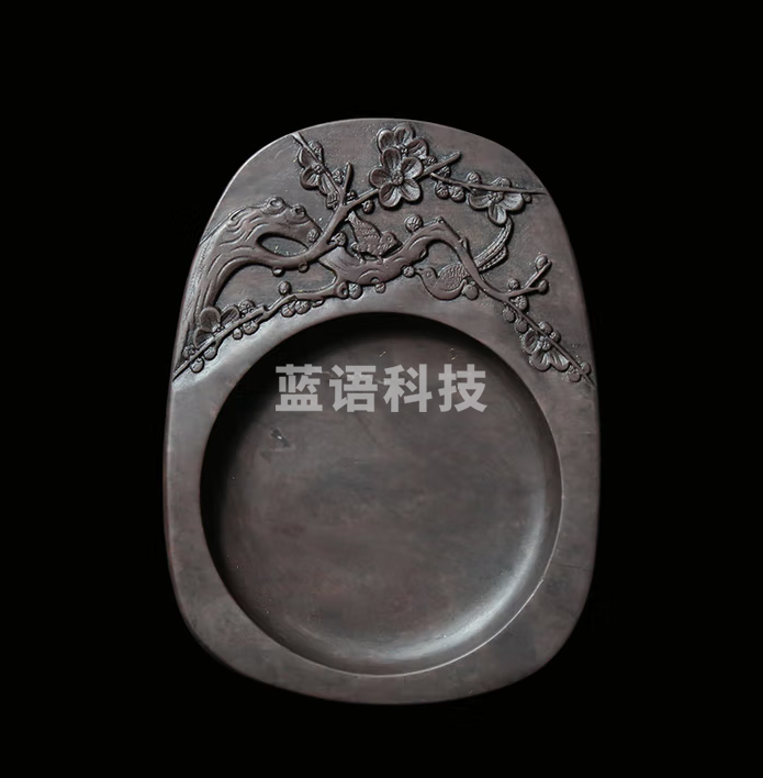 秋月白 国家非遗 肇庆端砚砚台《和谐之春》宋坑砚台 5寸正宗老坑天然原石纯手工高档砚台