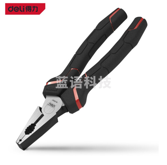 得力  省力钢丝钳子铬钒钢老虎钳子多功能平口钳剪线钳6英寸 DL0004