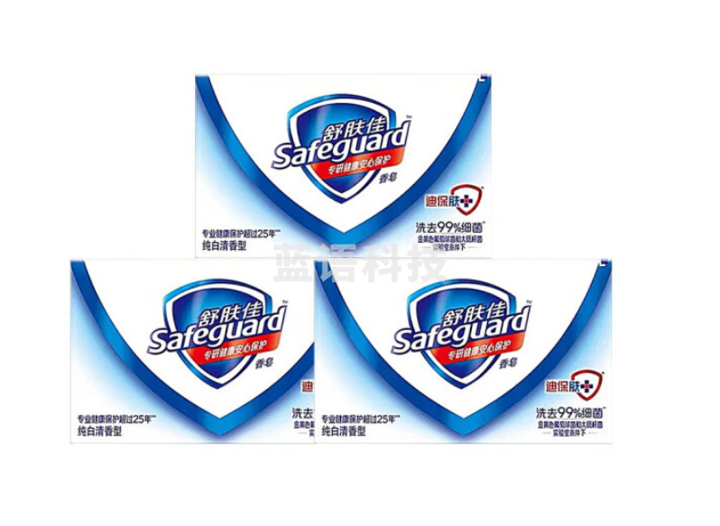 舒肤佳(SAFEGUARD)纯白清香型香皂100g  *1块