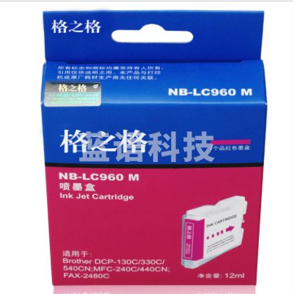 格之格/G&G NB-LC960M 墨盒 红色 适用兄弟LC960Y,Brother DCP-540CN/130C/230C