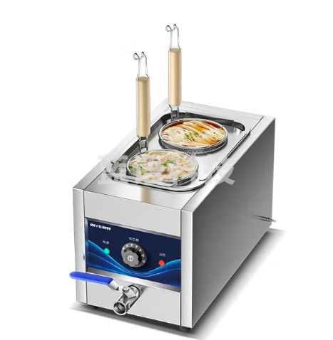 碧野（BIYE）台式煮面炉商用 煮面机电热煮粉煮面桶麻辣烫汤河粉关东煮云吞饺子锅 2孔煮面锅