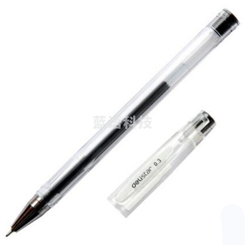 得力 S40 签字笔中性笔水笔 0.3mm 12支/盒 黑色 单位：只