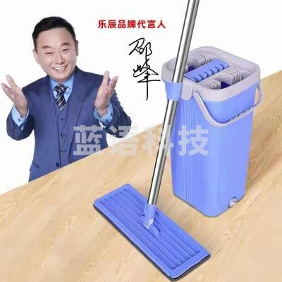 好媳妇（OKwife）HD-7007A-1 易刮乐免手洗平板拖把桶 洗脱合一干湿两用拖布