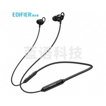 （EDIFIER）W200BT颈挂版 磁吸入耳式 无线运动蓝牙线控耳机 手机耳机 音乐耳机 带麦可通话 黑色
