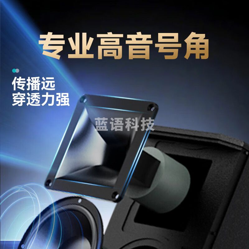 惠威（HiVi）12英寸舞台级户外移动智能ktv音响广场舞音箱蓝牙拉杆音响便携式露营双话筒电木吉他乐器音箱MF12