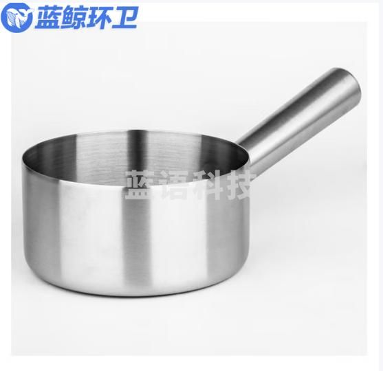 蓝鲸环卫 口径20CM 不锈钢水勺厨房水瓢加厚长柄水勺厚实耐摔水壳水舀LJHW-9055