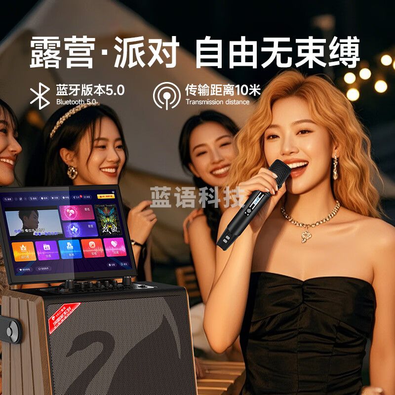 惠威（HiVi）家庭KTV音响套装 户外k歌点歌机广场舞拉卡OK唱歌音箱MS85