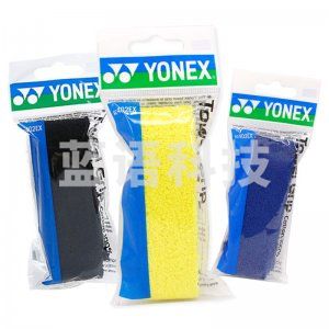 尤尼克斯 AC-402C 羽毛球拍手胶防滑吸汗毛巾握把胶 黄-黑-蓝3条装