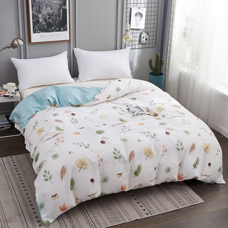 北极绒 被套 纯棉被罩四季床品学生宿舍床上用品 浓浓情丝 180*220cm