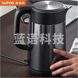 苏泊尔 SUPOR SW-17J16B 电热水壶 双层防烫烧水壶 全钢无缝内胆 1.7L