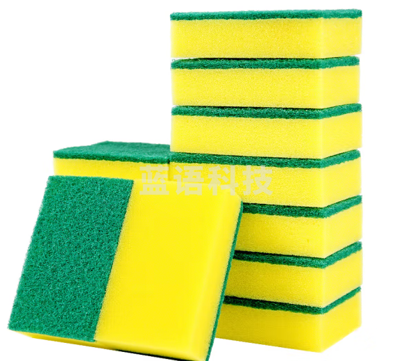 厨房加厚洗碗海绵百洁布清洁刷碗布 洗碗海绵块 刷碗百洁布厨房专用双面海绵擦吸水魔力擦耐用清洁神器