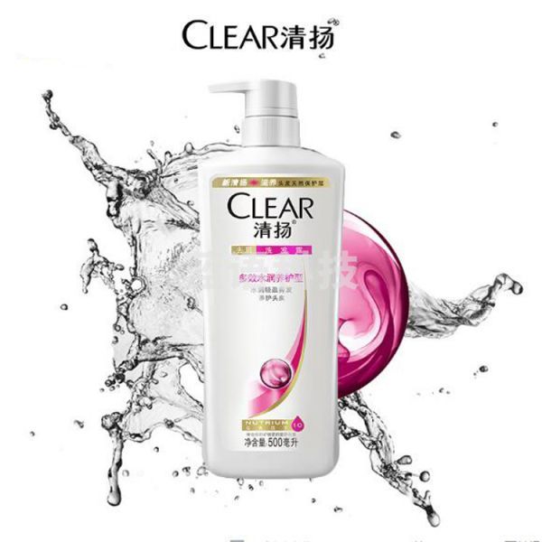 清扬 洗发水 500ML 多效水润养护型