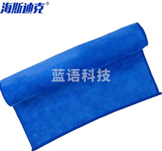 海斯迪克 HKY-191 超细纤维毛巾洗车清洁抹布 35*75cm 蓝色5条(大号)