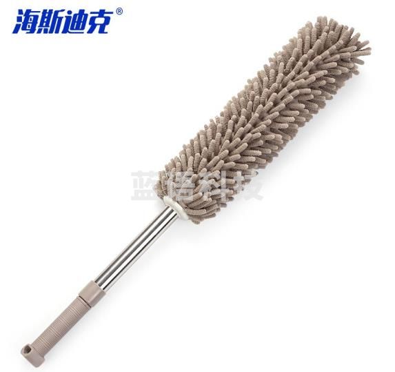 海斯迪克 HZL-36 雪尼尔除尘掸可伸缩除尘掸 汽车扫灰清洁工具 卡其色.