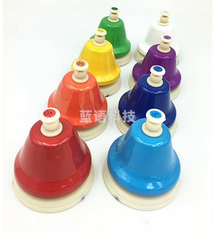 老鼠按钟地鼠钟奥尔夫打击乐器胖鼠钟八音课铃音感钟八音按钟教具