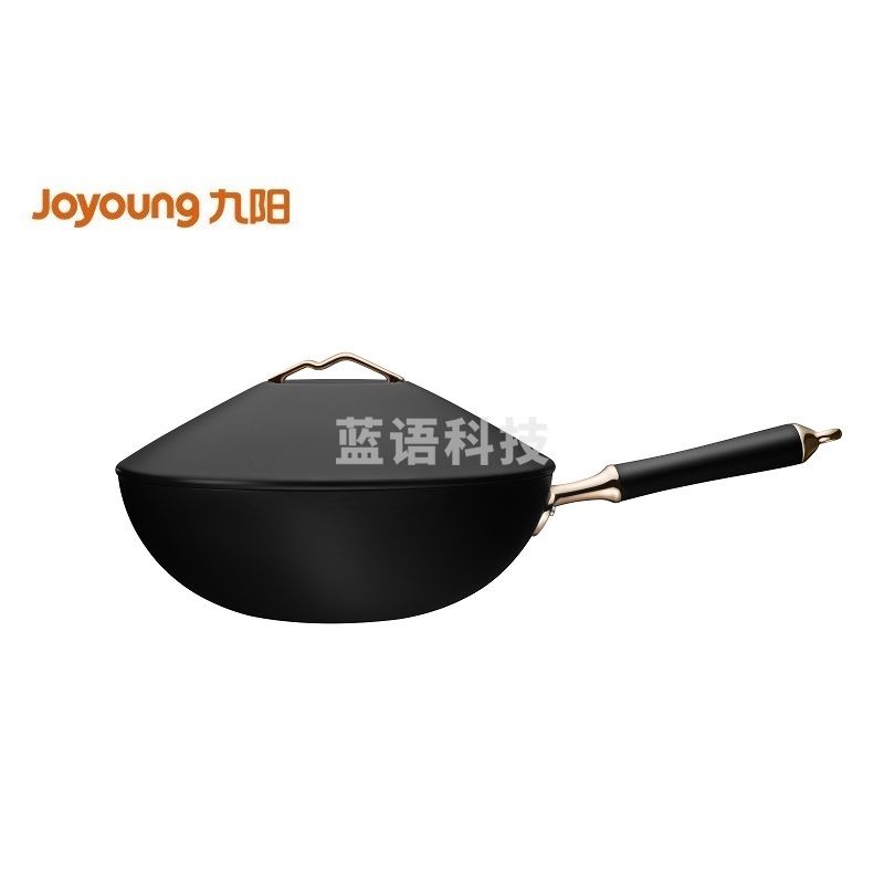 九阳(Joyoung)炒锅CF30C-CJ970家用大铁锅煤气灶专用无涂层不粘锅大容量微压蜂窝锅国潮 30CM